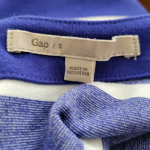 Gap Nautical Shift Dress Women SMALL Coastal Stripes Pockets Casual Boating 2012 - Picture 7 of 7